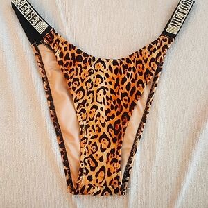 Victorias Secret Brazilian Leopard Bikini with Rhinestones
